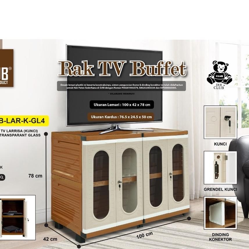 MEJA TV RAK TV TRANSPARAN GLASS MINIMALIS Rak Tv BUFFET Meja Tv Modern BUFFET TV CLUB PLASTIK