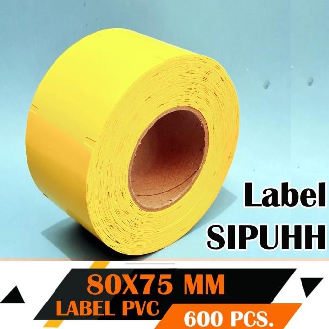 

TERBARU - Label Sipuhh Perhutani Kuning PVC 80 mm X 75 mm Perforasi 600 Pcs 3
