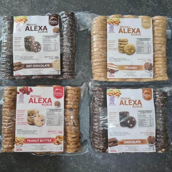 

Ready Kue Kukis Gluten Free 500g Bebas Gluten Telur Pengawet - Royal Alexa