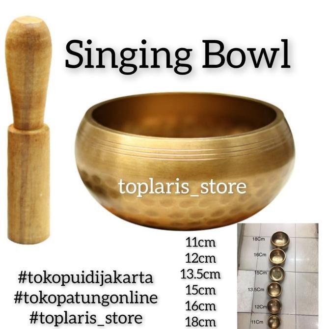 

Ready Singing Bowl Tibet 7 Logam Hand Made 6in