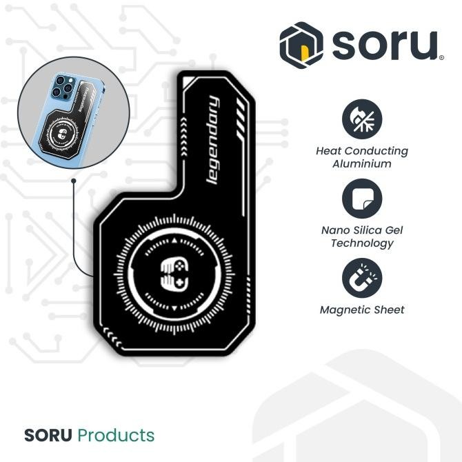 SORU Legendary Heatsink Aluminium Pad Pendingin HP