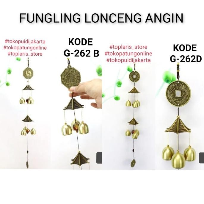 

Ready Fungling Lonceng Angin 16 Stick Fengshui