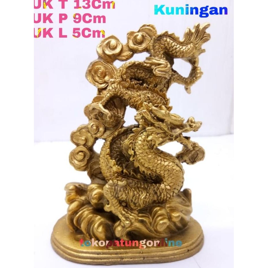 

Ready Patung Naga Kuningan Fengshui T013