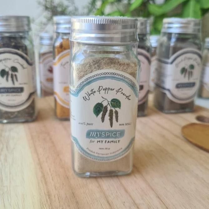

Ready MySPICE Lada Putih Bubuk Merica 65g ( White Pepper Powder )