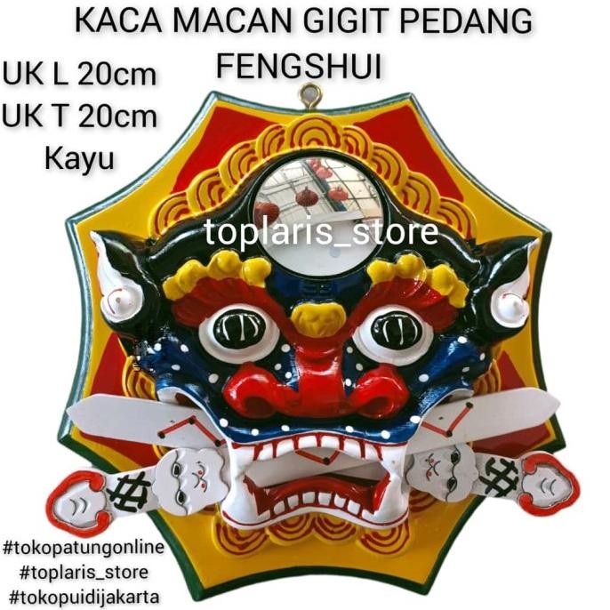 

Ready Kaca Macan Gigit Pedang Fengshui 022