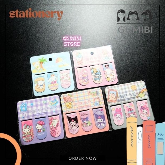 

Andra - Laris (1 Papan 20 Pack) Pembatas Buku Sanrio Pembatas Buku Magnet