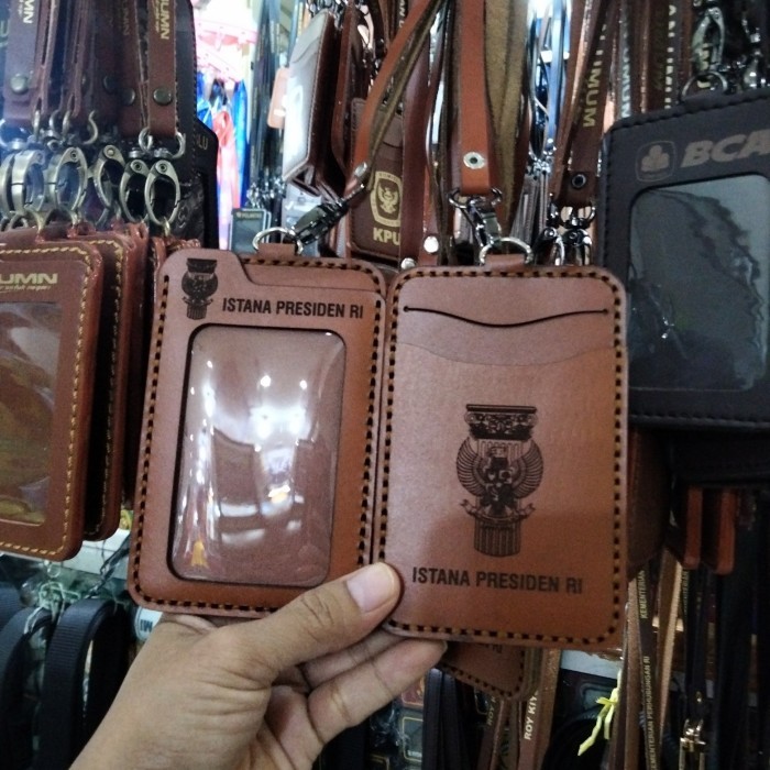 

Andra - Lanyard Name Tag Id Card Holder Istana Presiden Ri Asli Kulit