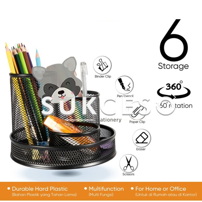 

Andra - Joyko Desk Set Ds-24 Desk Set Pen Holder / Tempat Alat Tulis Jaring