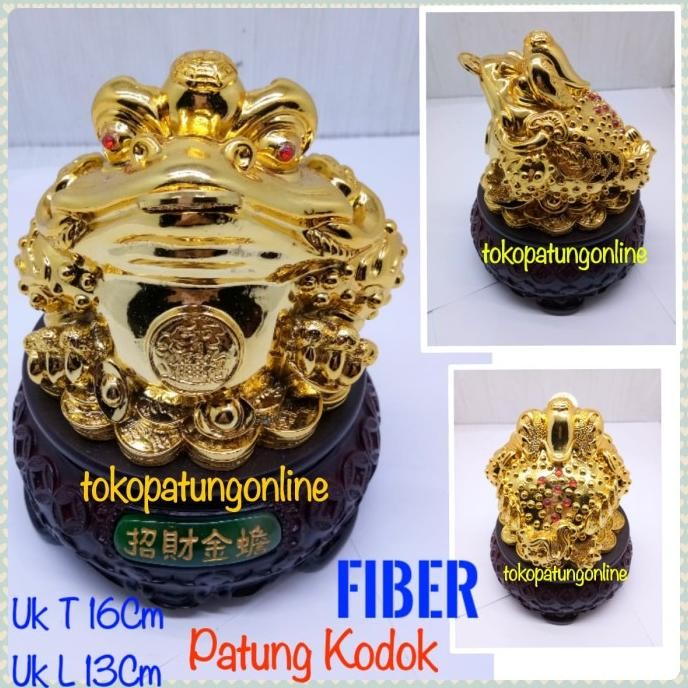 

Ready Patung Kodok Emas Fengshui Jumbo Putar T16