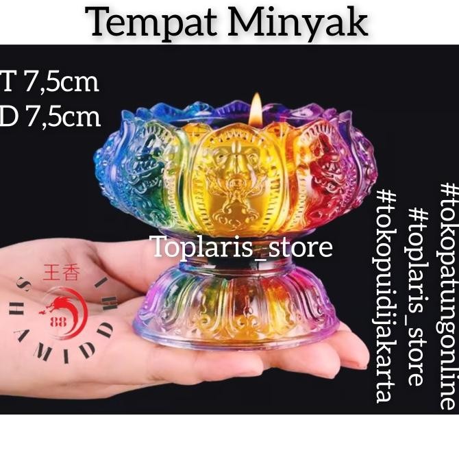 

Ready Tempat Minyak Pelita Kristal New