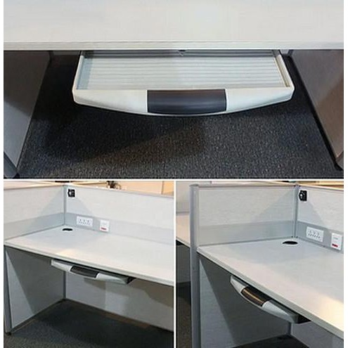 KEYBOARD TRAY REL LACI TEMPAT TATAKAN KEYBOARD MEJA KOMPUTER