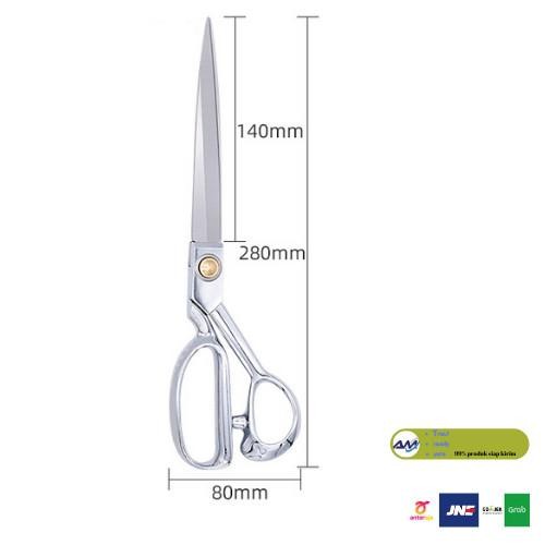 

Gunting Kain Baju Stainless Besar Warna Silver 11 Inch