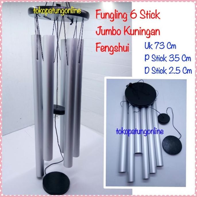 

Ready Fungling Lonceng Angin Jumbo Silver