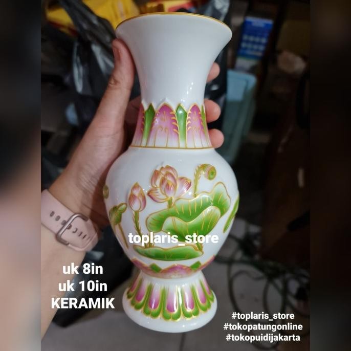 

Ready Vas Bunga Teratai Keramik Timbul TPO