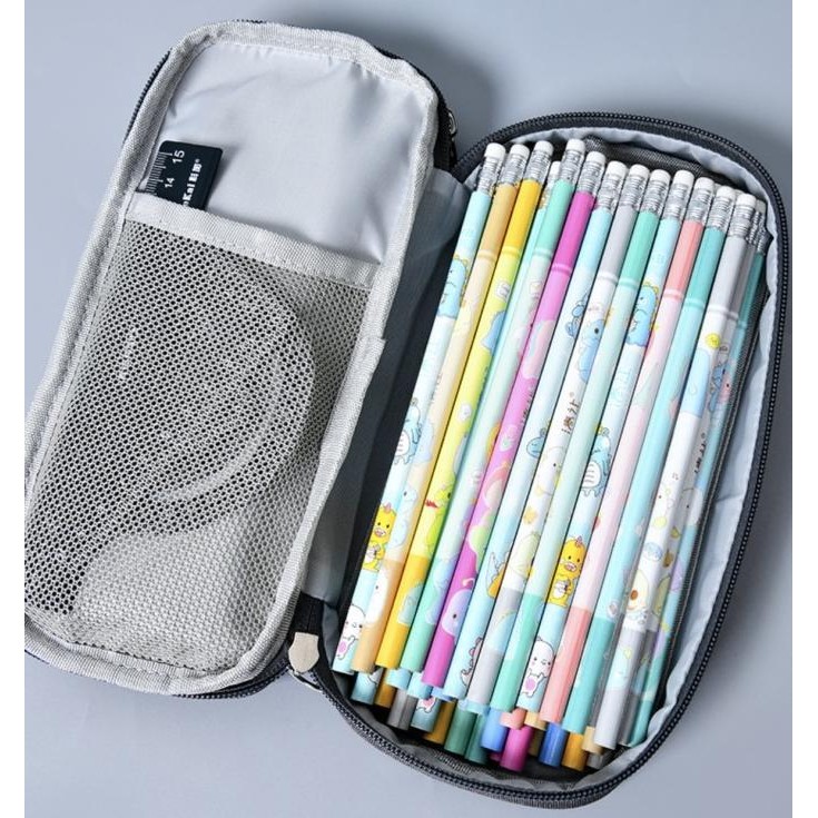 

TXS10 Korean Pen Pencil Case Polos FASHION Kotak Tempat Pensil Box TKM H32T