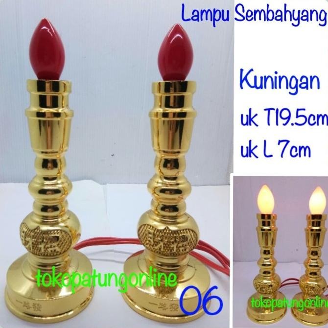 

Ready Lampu Sembahyang Kuningan T 06