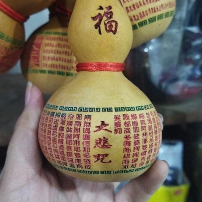 

Ready Holo Labu Asli Ukir 8 Dewa