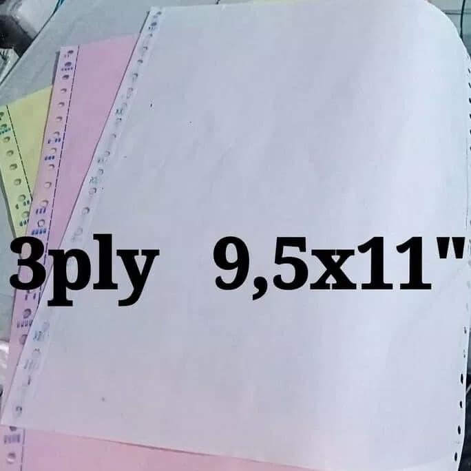 

Kertas 3ply komputer Continuous form 9.5x11 inch isi 250set