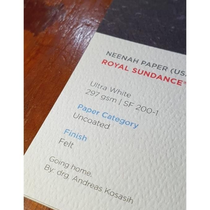 

TERLARIS - Kertas A3+ Fine Paper Paperina Royal Sndnce Felt Ultr Wht 297gsm 20LBR