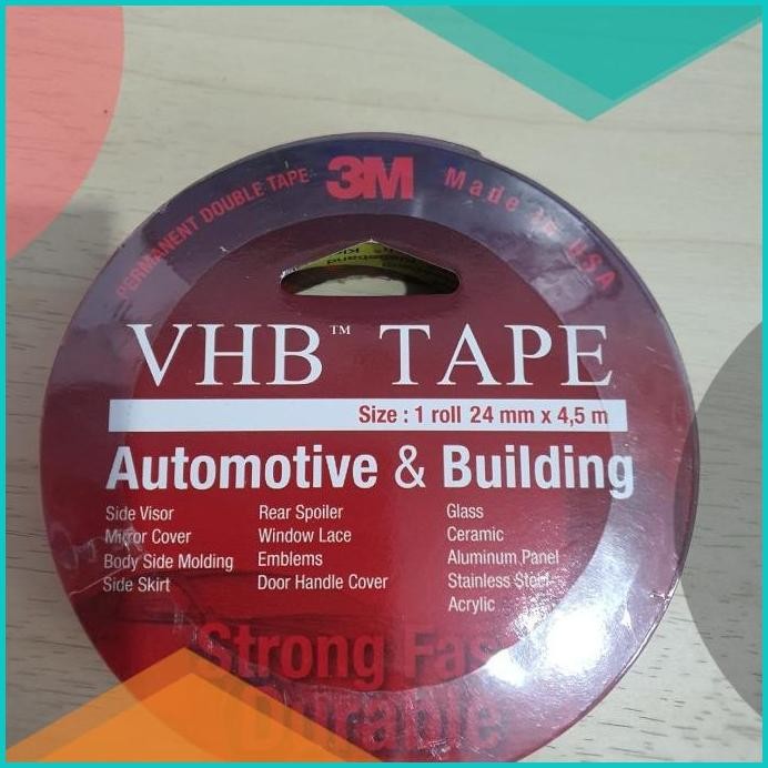 

Double Tape 3M VHB Original 24mm x 4.5Mtr Super kuat 11OKTZ4 suku cada