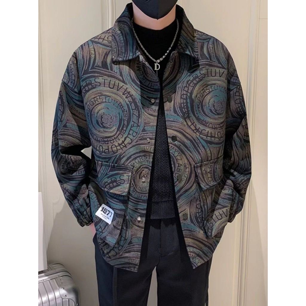 Jaket Kerah Amerika Baru Pria