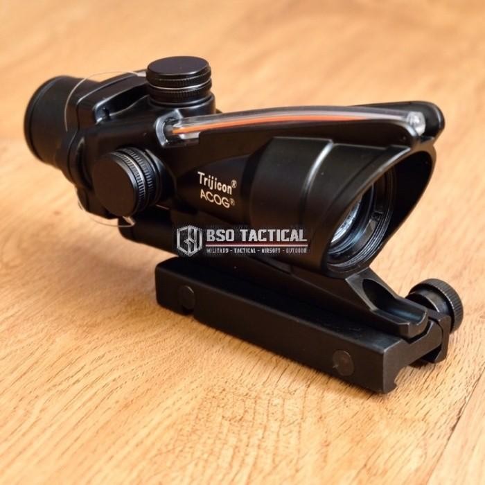 Scope Acog Trijicon Red Green Dot Holosight 4x32 Style Full Metal Premium