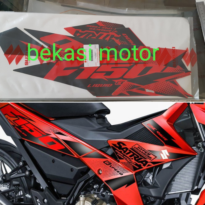 Terbaru Sticker Striping Suzuki Satria Fu F1 Fi Injeksi Original Merah