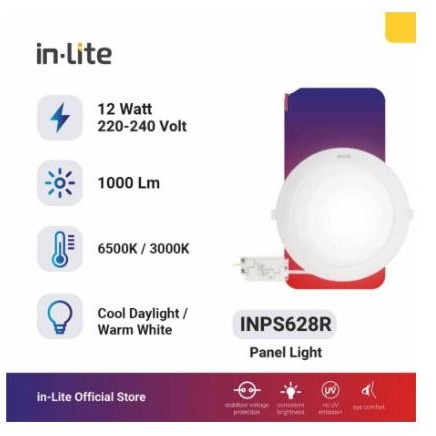 Downlight Led Panel Bulat IB 12 Watt Putih Baru
