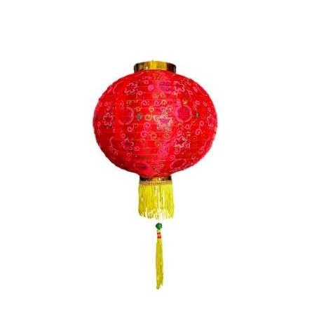 ] 2pcs Lampion Kain Diamond Lampion Imlek China Fuk Bludru Lampion Gantung Imlek Kain Sutra Halus