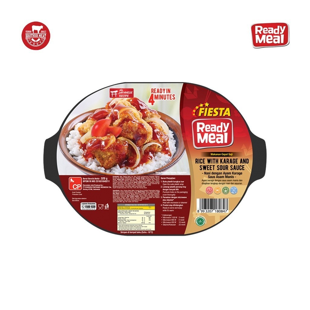 

FIESTA Ready Meal Rice With Karage Sweet Sour Sauce 320gr