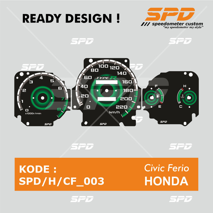 Terlaris Panel Speedometer Custom Honda Civic Ferio Manual-Spd Speedometer