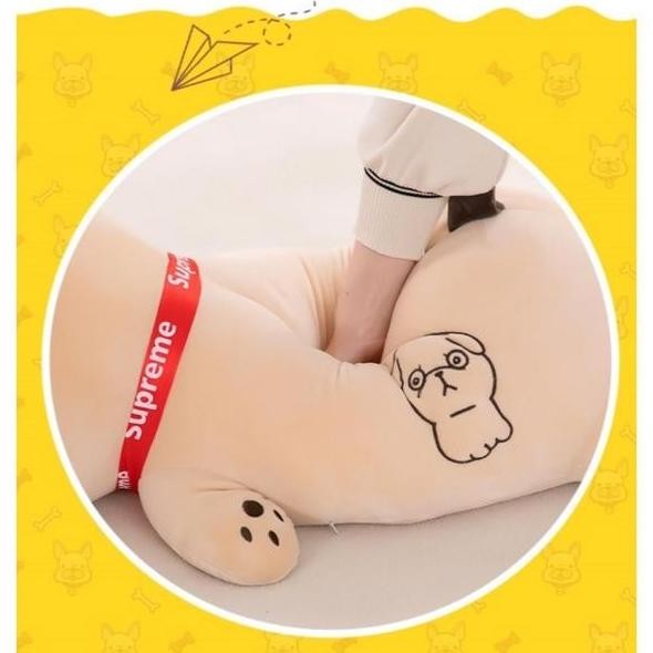 Bantal Boneka Pug Bantal Pug Boneka Pug Guling Pug 55cm 80cm BARU cs