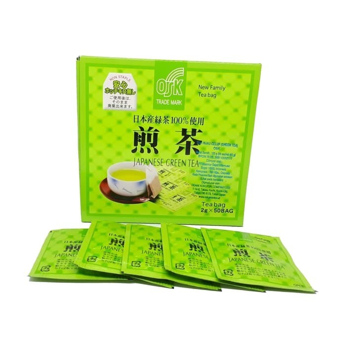 

Ready Stock Osk Japanese Green Tea / Osk Green Tea Teh Hijau Jepang 50 Sachet