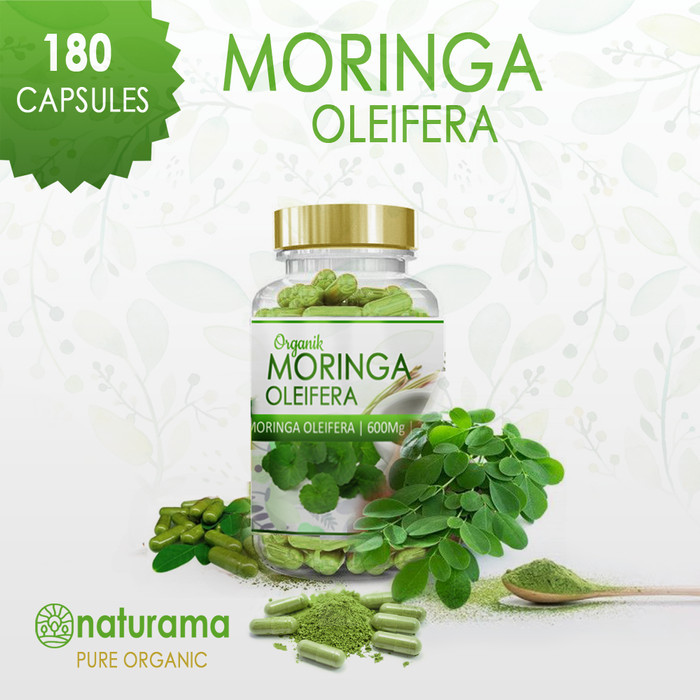 

Terlaris Moringa Oleifera 180 Kapsul Naturama Bubuk Daun Kelor Organik