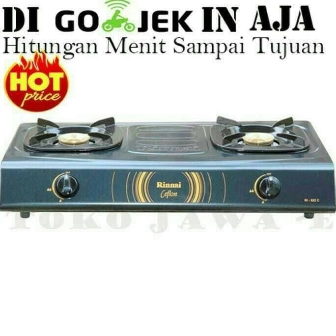 kompor gas 2 tungku merek rinnai type RI522c