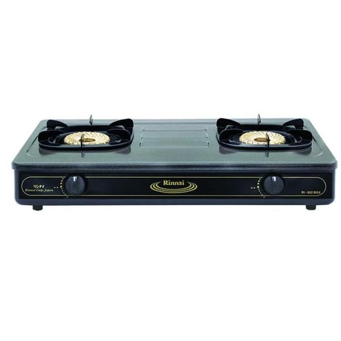 Kompor Gas Rinnai RI-602BGX / Rinnai RI602BGX / Rinnai RI 602 2 Tungku