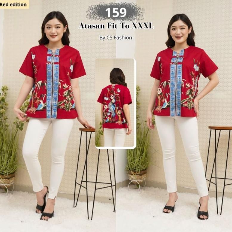 HJK Cheongsam batik blouse Sincia Imlek