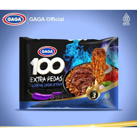 

Mie Gaga 100 Lada Hitam Extra Pedas Original Asli