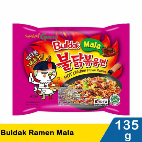 

Mie Korea Samyang Mala Original Asli