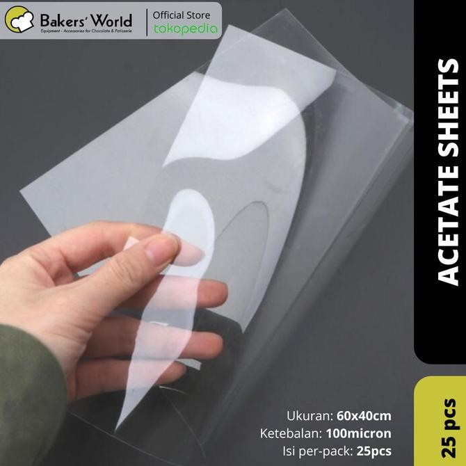 

NEW Plastik 100 microns - Alas Dekorasi Cokelat - Acetate Sheets (25pc)