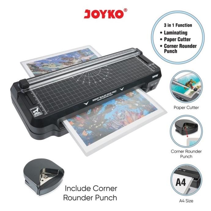 

JOYKO LM-06 3in1 MESIN LAMINATING PAPER CUTTER & CORNER ROUNDER PUCH