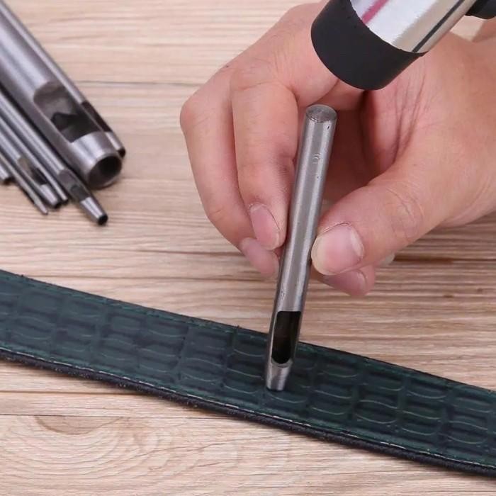 

10Pcs Size Kecil Plong Pembolong Bulat Punch Hole - Pembolong Leather