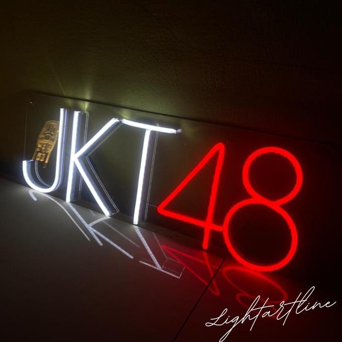 Neon Flex JKT 48 - lampu JKT 48 - Neon Sign dengan Logo JKT 48