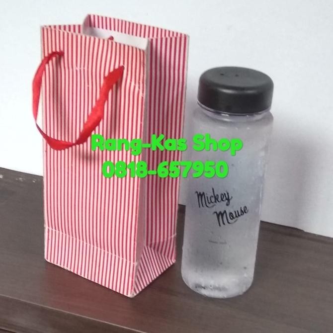 

Paperbag Botol minum Laminating Doff motif garis