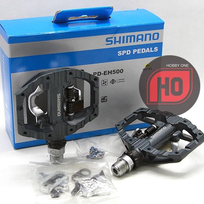 Shimano SPD Pedal PD-EH500 - Pedal Cleat MTB dan Flat Pedal