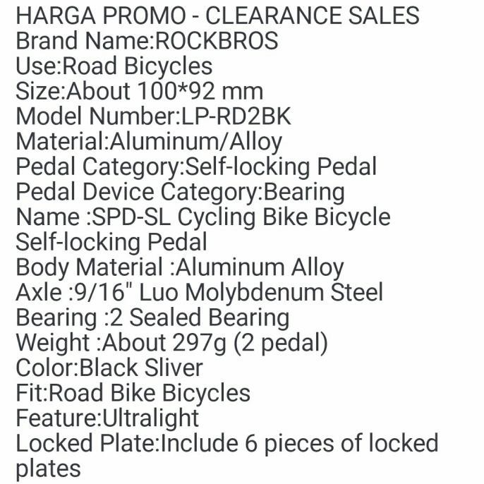 pedal cleat roadbike rockbros