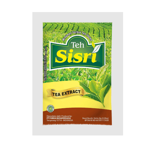 

Teh Sisri Teh Extract Tebu 1 Renceng Isi 5 Original Asli
