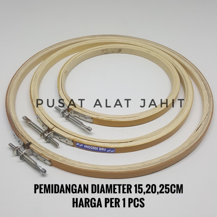 TERBARU PEMIDANGAN KAYU RING SULAM HOOP KAYU RAM KAYU EMBROIDERY HOOP MIDANGAN