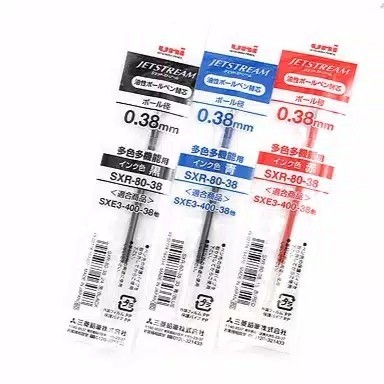 

TERBARU Uni SXR-80-38 Jetstream Ballpoint Multi Pen Refill - 0.38 mm BISA GRAB!