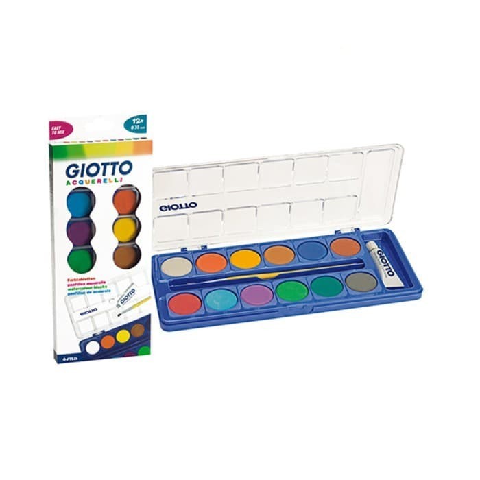 

TERBARU GIOTTO WATER COLOR CAKE - 12 COLORS - 535200